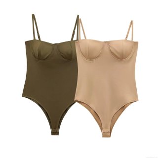 Women's Sexy Satin Texture Underwire Bodysuit With Adjustable Spaghetti Straps Elegant Sleeveless Slim Fit One Piece Top For Party Clubwear Daily Women Clothes Women's Sexy Satin Texture Underwire Bodysuit With Adjustable Spaghetti Straps Elegant Sleeveless Slim Fit One Piece Top For Party Clubwear Daily Women Clothes