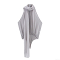 Elegant Women's Bodysuit With Bow Decoration Halter Neck Tulle Fabric Sleeveless Backless Jumpsuit For Party Evening Club Sexy Chic Bodysuit Silver Grey