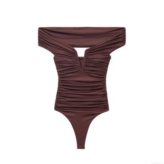 Women's Sexy Ruched Bodysuit Off-Shoulder V-Neck Sleeveless Solid Color Slim Fit Jumpsuit Streetwear Party Top Elegant Skinny Clubwear One-Piece Outfit Autumn Fashion Casual Stretch Fabric Women's Sexy Ruched Bodysuit Off-Shoulder V-Neck Sleeveless Solid Color Slim Fit Jumpsuit Streetwear Party Top Elegant Skinny Clubwear One-Piece Outfit Autumn Fashion Casual Stretch Fabric