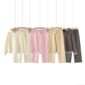 Women's 2 Piece Fleece Tracksuit Set Oversized Hoodie And Wide Leg Sweatpants Casual Cotton Blend Warm Loungewear Jogger Set Women's 2 Piece Fleece Tracksuit Set Oversized Hoodie And Wide Leg Sweatpants Casual Cotton Blend Warm Loungewear Jogger Set