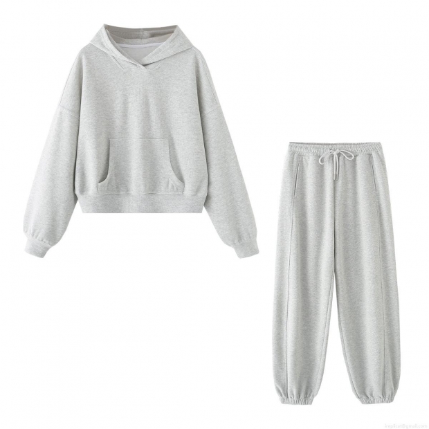 Women's Casual Two Piece Set Solid Color Hooded Sweatshirt and Joggers Pants Loungewear Autumn Winter Long Sleeve Streetwear Tracksuit Outfits Women's Casual Two Piece Set Solid Color Hooded Sweatshirt and Joggers Pants Loungewear Autumn Winter Long Sleeve Streetwear Tracksuit Outfits
