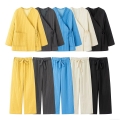 Women's Kimono Style Quilted Loungewear Set Warm Polyester Padded Home Suit Lace-up Top and Drawstring Wide Leg Pants Soft Japanese Casual Pajamas Winter Clothing Women's Kimono Style Quilted Loungewear Set Warm Polyester Padded Home Suit Lace-up Top and Drawstring Wide Leg Pants Soft Japanese Casual Pajamas Winter Clothing