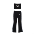 Women Sporty Casual Set Polyester Cotton Letter Print Tube Top Flare Pants Zipper Jacket Streetwear Outdoor Activewear Spring Autumn Slim Fit Two Piece Outfit Women Sporty Casual Set Polyester Cotton Letter Print Tube Top Flare Pants Zipper Jacket Streetwear Outdoor Activewear Spring Autumn Slim Fit Two Piece Outfit