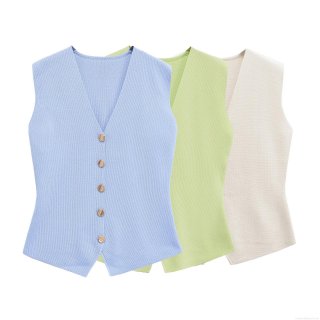 Women's Casual Elegant Knit V-Neck Vest And Pleated Patchwork Long Skirt Set With Gold Buttons Sleeveless Knitwear Waistcoat And High Waist Flowy Skirt For Women Streetwear Women's Casual Elegant Knit V-Neck Vest And Pleated Patchwork Long Skirt Set With Gold Buttons Sleeveless Knitwear Waistcoat And High Waist Flowy Skirt For Women Streetwear