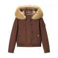 Women's Winter Casual Cotton Padded Jacket With Detachable Faux Fur Collar Loose Hooded Warm Windproof Short Coat Outerwear For Women Women's Winter Casual Cotton Padded Jacket With Detachable Faux Fur Collar Loose Hooded Warm Windproof Short Coat Outerwear For Women