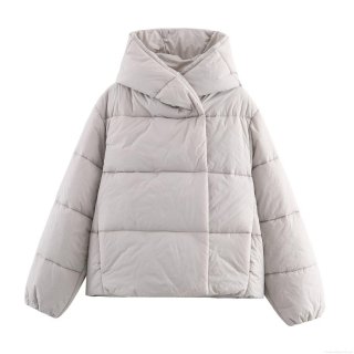 Women's Hooded Puffer Jacket Oversized Winter Warm Polyester Cotton Padded Coat Solid Color Loose Parka Outerwear for Cold Weather Women's Hooded Puffer Jacket Oversized Winter Warm Polyester Cotton Padded Coat Solid Color Loose Parka Outerwear for Cold Weather