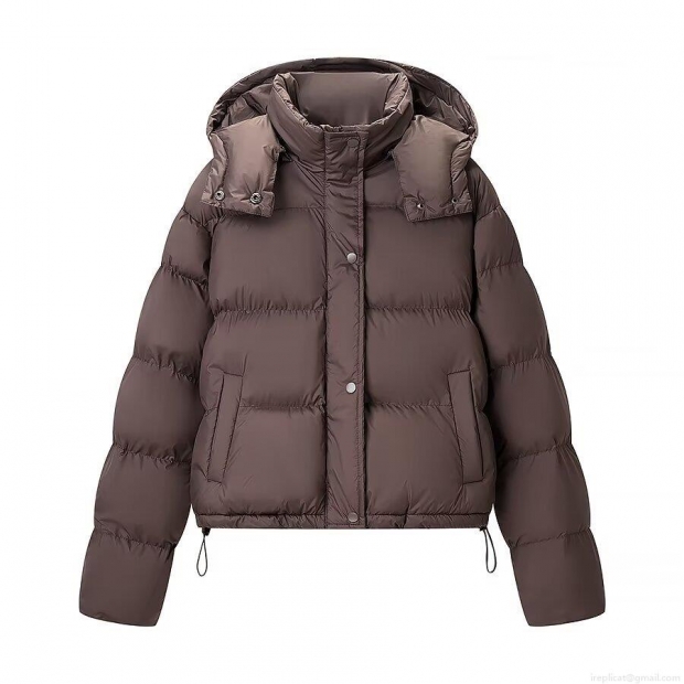 Women's Short Puffer Jacket Hooded Thickened Cotton Padded Coat Casual Winter Warm Zipper Snap Button Outerwear Solid Color For Women Daily Women's Short Puffer Jacket Hooded Thickened Cotton Padded Coat Casual Winter Warm Zipper Snap Button Outerwear Solid Color For Women Daily