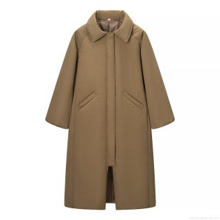 Women's Long Cotton-Padded Coat Loose Fit Turn-Down Collar Winter Warm Jacket With Polyester Fabric And Polyester Cotton Padding For Casual Outdoor Travel Ethnic Style Outerwear Women's Long Cotton-Padded Coat Loose Fit Turn-Down Collar Winter Warm Jacket With Polyester Fabric And Polyester Cotton Padding For Casual Outdoor Travel Ethnic Style Outerwear