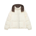 Women's Fashion Hooded Puffer Jacket Contrasting Lining Quilted Cotton-Padded Coat Mid-Length Warm Winter Outerwear For Women Women's Fashion Hooded Puffer Jacket Contrasting Lining Quilted Cotton-Padded Coat Mid-Length Warm Winter Outerwear For Women