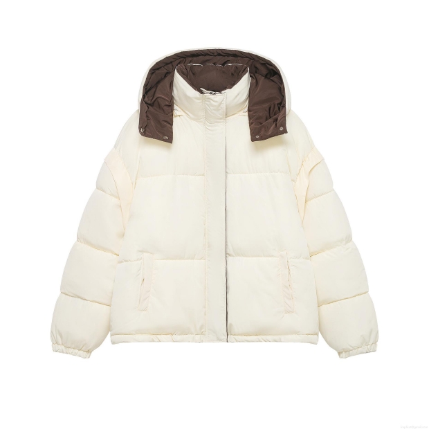 Women's Fashion Hooded Puffer Jacket Contrasting Lining Quilted Cotton-Padded Coat Mid-Length Warm Winter Outerwear For Women Women's Fashion Hooded Puffer Jacket Contrasting Lining Quilted Cotton-Padded Coat Mid-Length Warm Winter Outerwear For Women