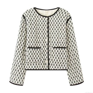 Women's Vintage Floral Print Quilted Jacket Retro Ethnic Style Long Sleeve Single Breasted Cotton Padded Coat For Autumn Winter Casual Outerwear Women's Vintage Floral Print Quilted Jacket Retro Ethnic Style Long Sleeve Single Breasted Cotton Padded Coat For Autumn Winter Casual Outerwear