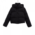 Women's Short Hooded Puffer Jacket Thickened Winter Cotton-Padded Coat Solid Color Windproof Warm Outerwear For Women Daily Commute Casual Style Women's Short Hooded Puffer Jacket Thickened Winter Cotton-Padded Coat Solid Color Windproof Warm Outerwear For Women Daily Commute Casual Style