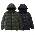 Women's Shiny Hooded Puffer Jacket Winter Warm Windproof Cotton Padded Coat Streetwear Loose Outerwear With Pockets For Ladies Women's Shiny Hooded Puffer Jacket Winter Warm Windproof Cotton Padded Coat Streetwear Loose Outerwear With Pockets For Ladies