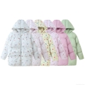 Women's Oversized Floral Printed Hooded Padded Jacket Long Sleeve Strawberry Ballet Print Casual Windproof Polyester Cotton Coat with Pockets Women's Oversized Floral Printed Hooded Padded Jacket Long Sleeve Strawberry Ballet Print Casual Windproof Polyester Cotton Coat with Pockets