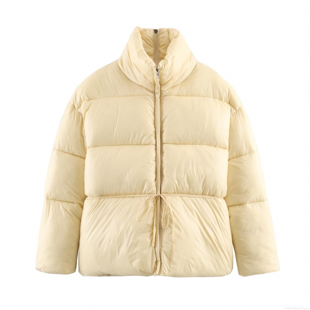 Women's Puffer Jacket White Duck Down Filled Warm Stand Collar Drawstring Waist Padded Coat Winter Casual Streetwear Ladies Windproof Outerwear Women's Puffer Jacket White Duck Down Filled Warm Stand Collar Drawstring Waist Padded Coat Winter Casual Streetwear Ladies Windproof Outerwear