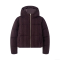Women Winter Hooded Padded Jacket Fashion Loose Knit Pattern Coat Warm Streetwear Outwear Cotton Blend Windproof Parka Jacket For Ladies Women Winter Hooded Padded Jacket Fashion Loose Knit Pattern Coat Warm Streetwear Outwear Cotton Blend Windproof Parka Jacket For Ladies