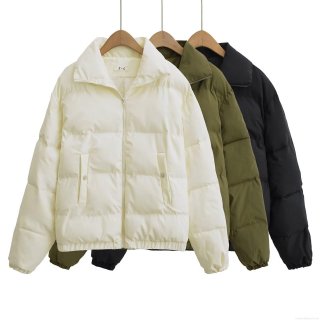 Women's Mid-Length Puffer Cotton Jacket Polyester Windproof Stand Collar Zipper Pockets Quilted Coat For Winter Outdoor Daily Western Street Fashion Women's Mid-Length Puffer Cotton Jacket Polyester Windproof Stand Collar Zipper Pockets Quilted Coat For Winter Outdoor Daily Western Street Fashion