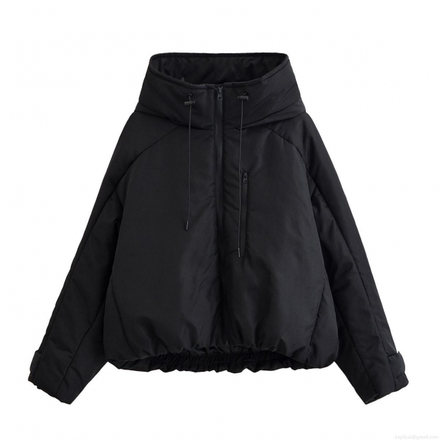 Women's Hooded Padded Jacket 100% Polyester Windproof Warm Loose Fit Casual Short Coat With Pockets And Drawstring For Winter Daily Wear Women's Hooded Padded Jacket 100% Polyester Windproof Warm Loose Fit Casual Short Coat With Pockets And Drawstring For Winter Daily Wear