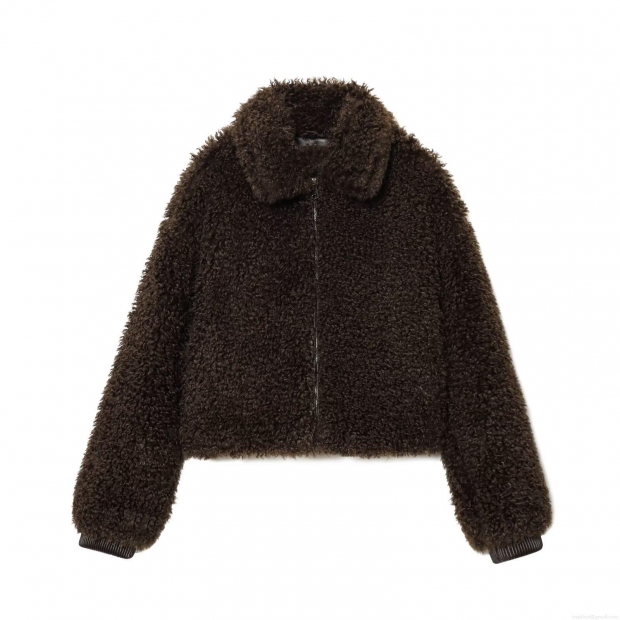 Women's Faux Sherpa Fleece Jacket Warm Fuzzy Coat Full Zipper Cropped Outerwear Casual Loose Fit Lapel Long Sleeve Jacket With Pockets For Winter Fall Ladies Women's Faux Sherpa Fleece Jacket Warm Fuzzy Coat Full Zipper Cropped Outerwear Casual Loose Fit Lapel Long Sleeve Jacket With Pockets For Winter Fall Ladies