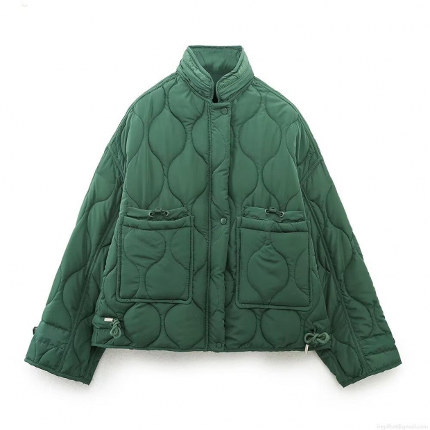 Women's Winter Casual Quilted Hooded Cotton Padded Jacket Loose Fit Warm Solid Color Outerwear With Large Pockets And Drawstring Long Sleeve Windproof Coat Women's Winter Casual Quilted Hooded Cotton Padded Jacket Loose Fit Warm Solid Color Outerwear With Large Pockets And Drawstring Long Sleeve Windproof Coat