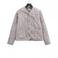 Women's Lightweight Quilted Jacket Long Sleeve Onion Quilted Padded Outerwear Cotton Polyester Blend Button Down Casual Warm Coat for Women Women's Lightweight Quilted Jacket Long Sleeve Onion Quilted Padded Outerwear Cotton Polyester Blend Button Down Casual Warm Coat for Women