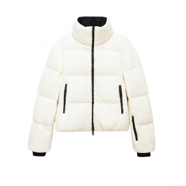 Women's Casual Winter Puffer Jacket Cable Knit Texture Thick Warm Stand Collar Windproof Ski Coat Retro Women's Outerwear Women's Casual Winter Puffer Jacket Cable Knit Texture Thick Warm Stand Collar Windproof Ski Coat Retro Women's Outerwear