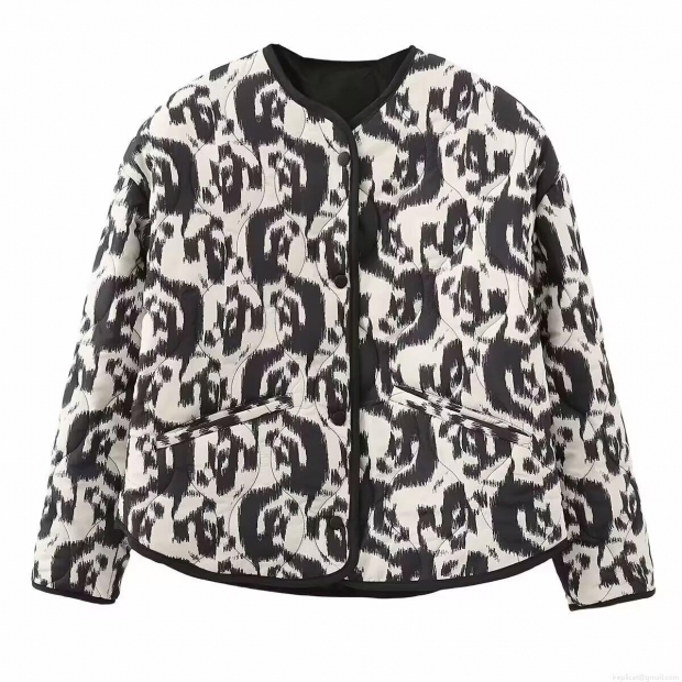 Women's Quilted Puffer Jacket Polyester Cotton Blend Abstract Ethnic Print Warm Coat Round Neck Long Sleeve Outerwear For Autumn Winter Casual Women Clothes Women's Quilted Puffer Jacket Polyester Cotton Blend Abstract Ethnic Print Warm Coat Round Neck Long Sleeve Outerwear For Autumn Winter Casual Women Clothes