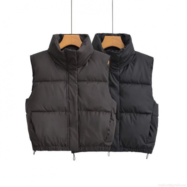 Women Stand-up Collar Puffer Vest Sleeveless Quilted Padded Gilet Warm Windproof Polyester Winter Waistcoat Casual Streetwear Short Outerwear With Drawstring Hem Solid Color Women Stand-up Collar Puffer Vest Sleeveless Quilted Padded Gilet Warm Windproof Polyester Winter Waistcoat Casual Streetwear Short Outerwear With Drawstring Hem Solid Color