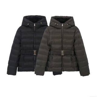Women's Hooded Puffer Jacket Windproof Waterproof Quilted Slim Fit Belted Coat Winter Warm Casual Outerwear For Ladies Women's Hooded Puffer Jacket Windproof Waterproof Quilted Slim Fit Belted Coat Winter Warm Casual Outerwear For Ladies