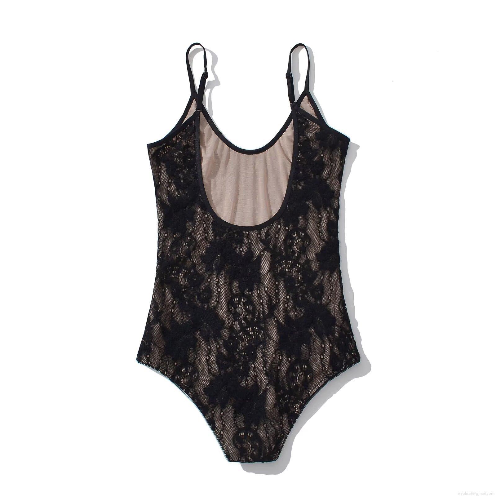 Sexy Floral Lace Bodysuit V-Neck Backless Spaghetti Strap Sleeveless Top For Women Summer Clubwear Party Streetwear Fashion