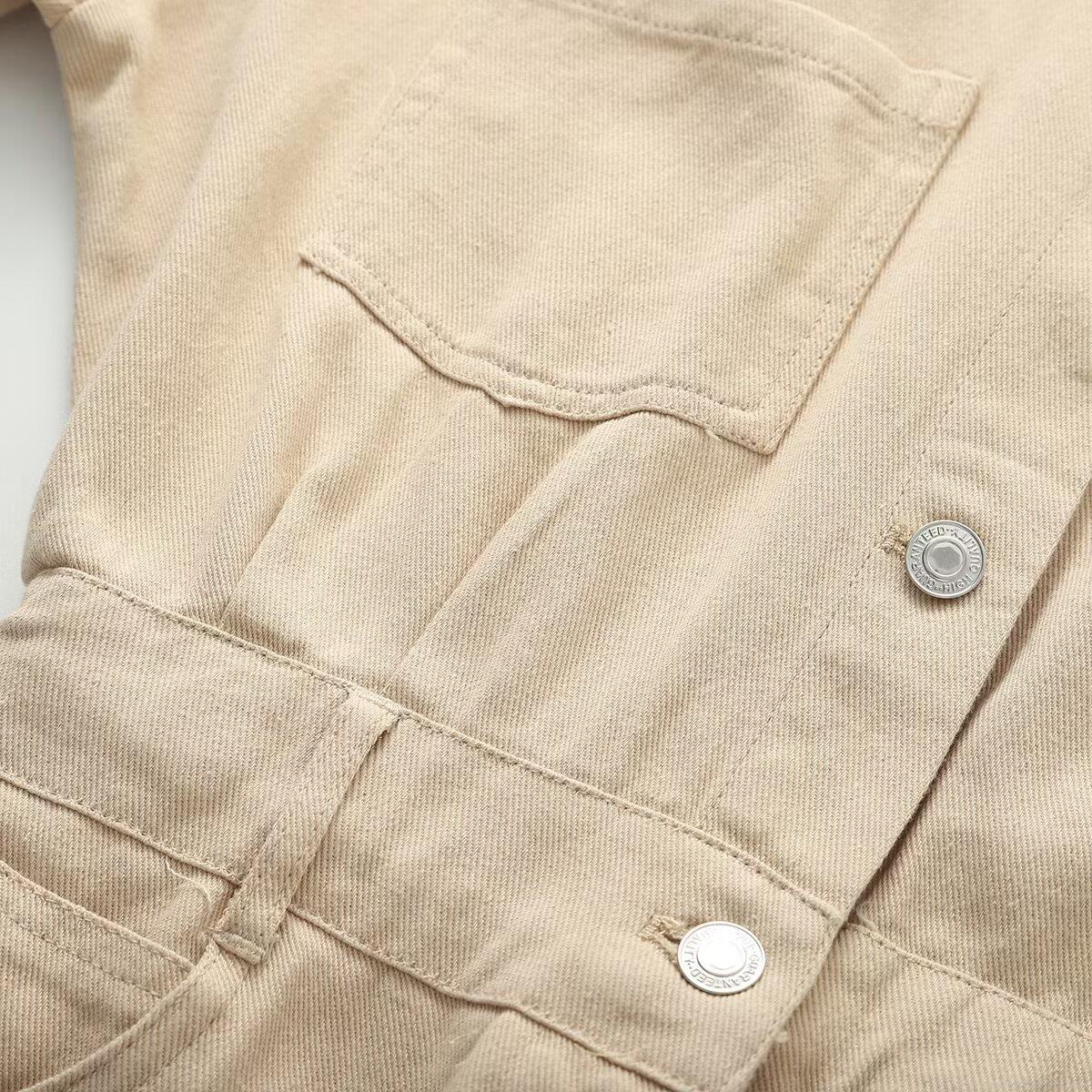 Women's Casual Utility Short Jumpsuit Cotton Blend Lapel Short Sleeve Single Breasted Romper With Pockets Summer Solid Color Waist Cinched One Piece Fashion Outfit For Women