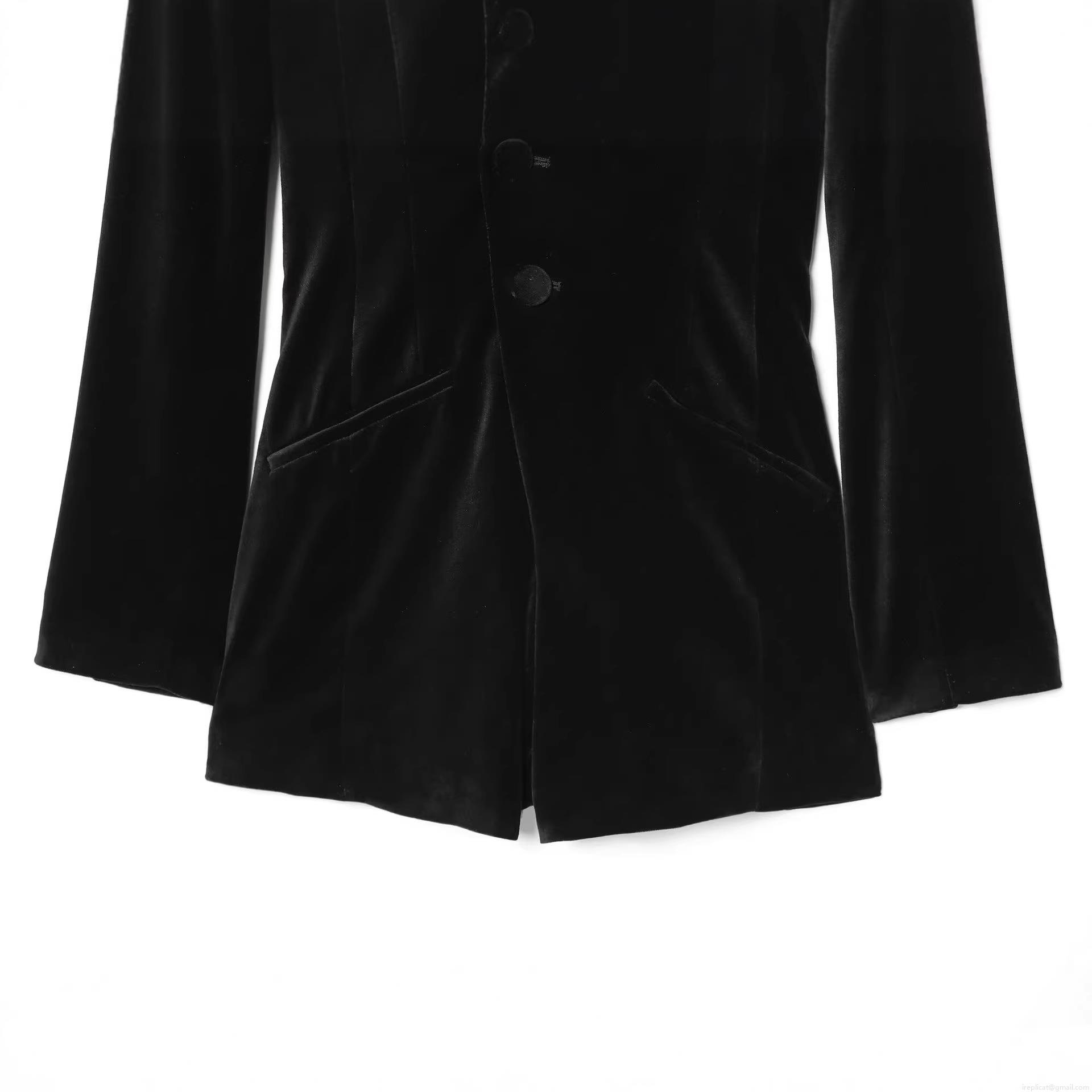 Women Velvet Blazer Jumpsuit V Neck Long Sleeve Slim Fit Short Romper Elegant Solid Color Button Down Autumn Winter One Piece Outfit