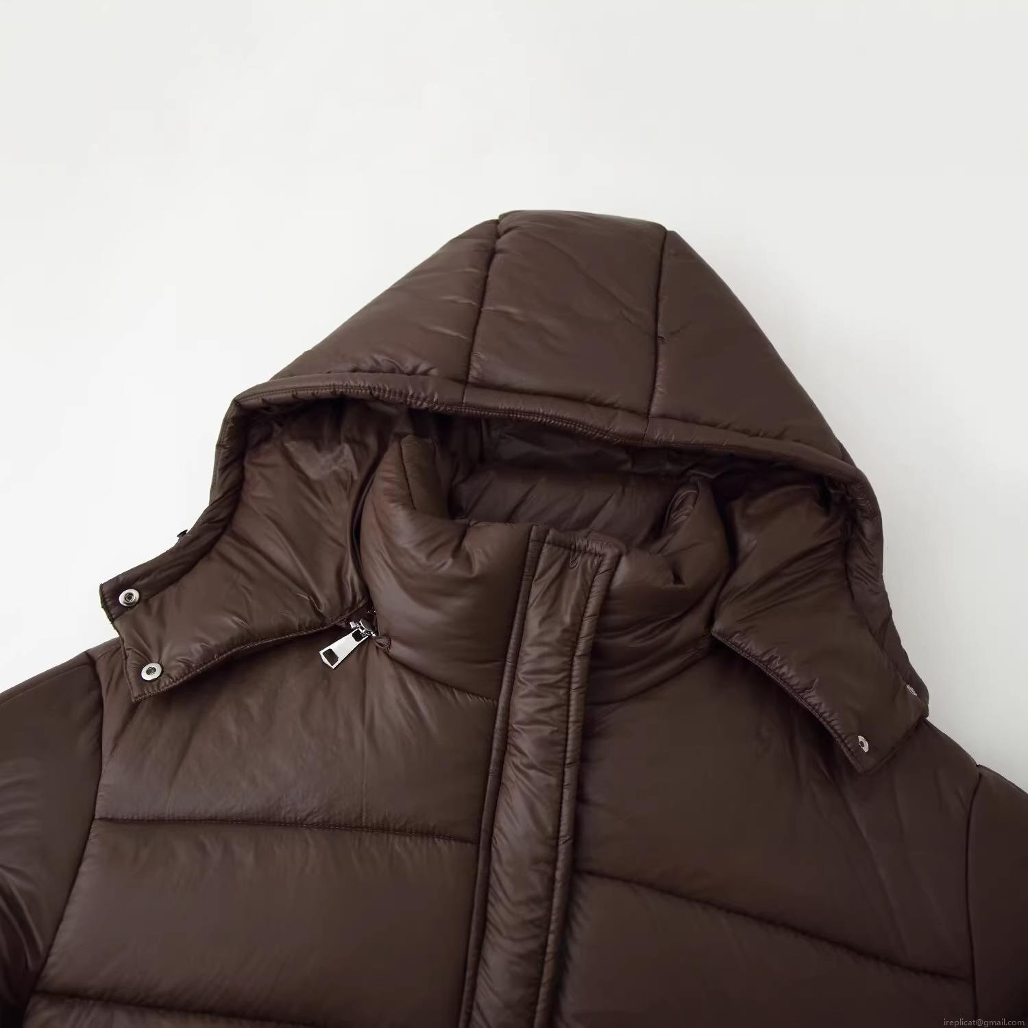 Women's Loose Hooded Puffer Jacket Polyester Long Sleeve Quilted Cotton Coat For Winter Outdoor Casual Streetwear