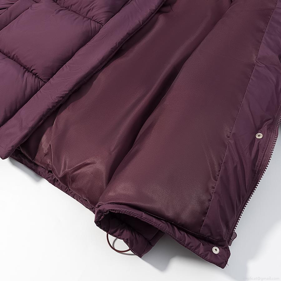 Women's Oversized Hooded Padded Jacket Polyester Quilted Thick Warm Winter Puffer Coat Solid Purple Casual Outdoor Streetwear Outerwear For Women