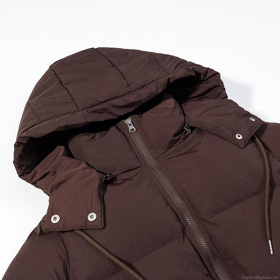 Women's Winter Puffer Jacket Hooded Padded Coat Quilted Windproof Warm Outwear Dark Brown Loose Fit Casual Streetwear Fashion Parka With Drawstring