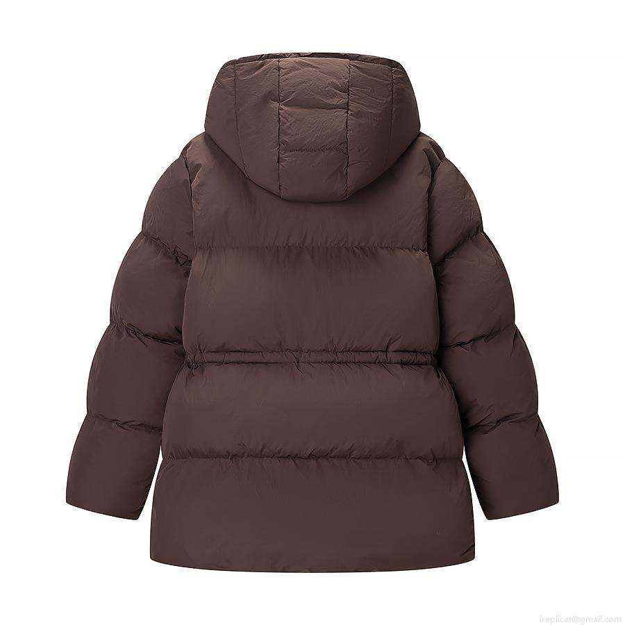 Women's Winter Puffer Jacket Hooded Padded Coat Quilted Windproof Warm Outwear Dark Brown Loose Fit Casual Streetwear Fashion Parka With Drawstring