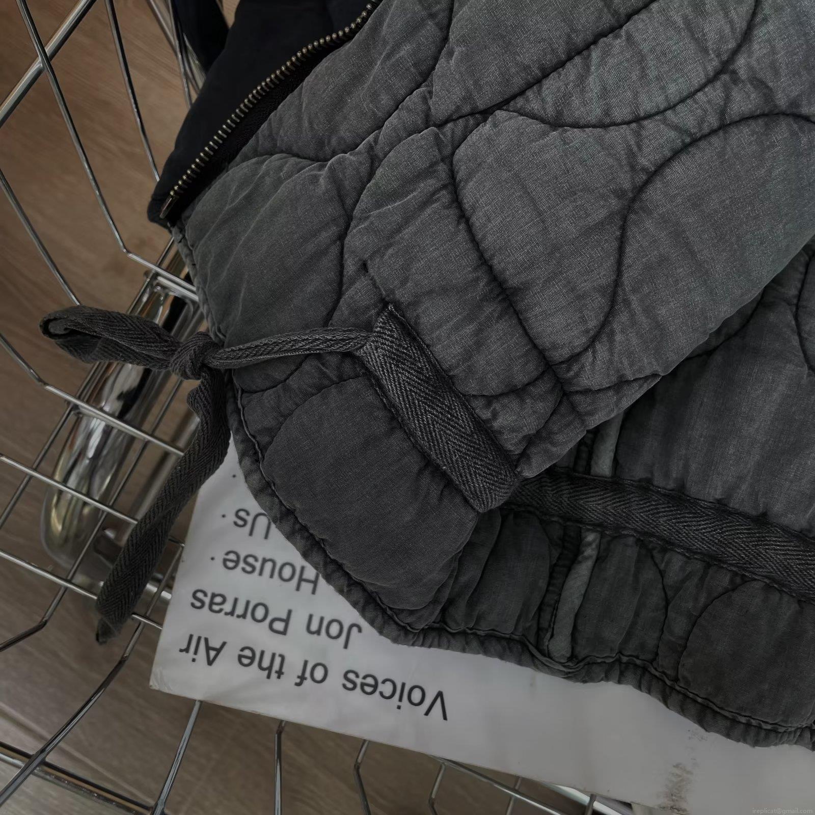 Women's Quilted Padded Jacket Stand Collar Washed Polyester Zipper Outerwear Large Pockets Warm Winter Coat Casual Streetwear Style Solid Color Jacket