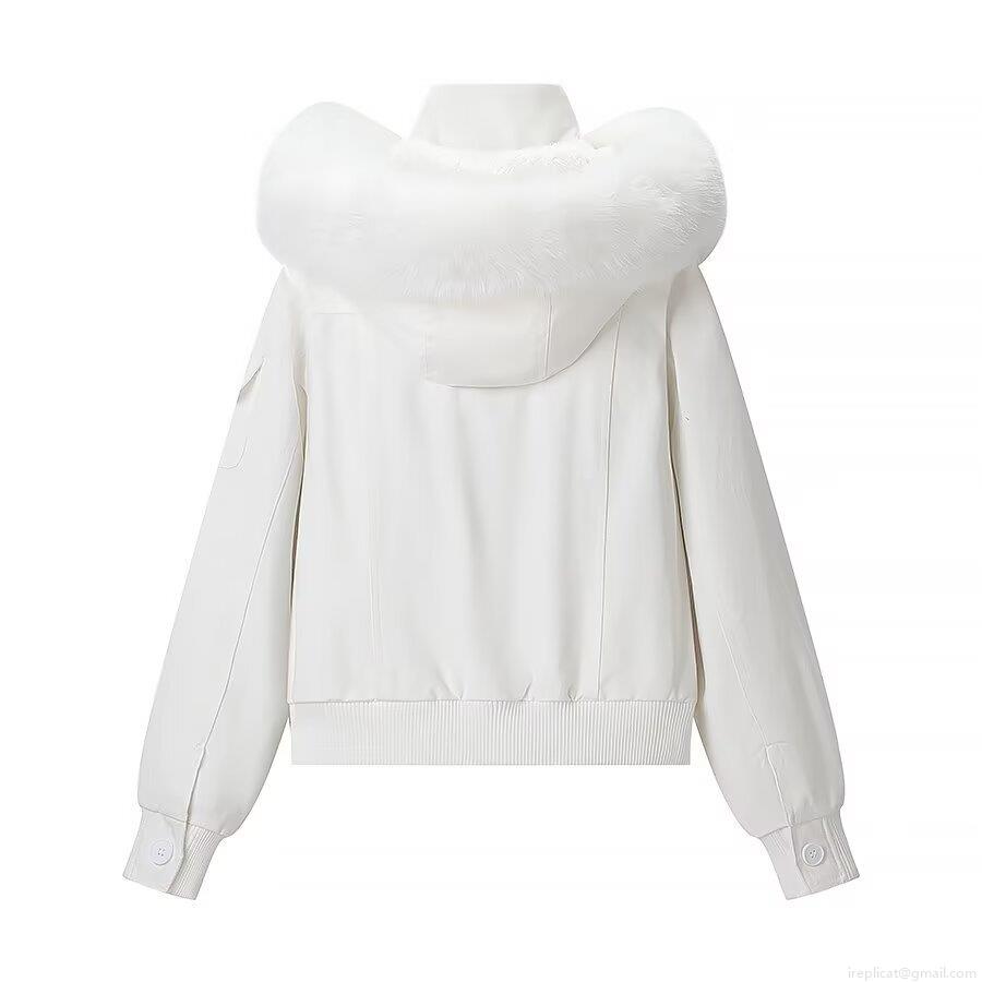 Women's Winter Casual Hooded Cotton Padded Coat With Detachable Faux Fur Collar Short Warm Jacket Button Front Long Sleeve Outerwear