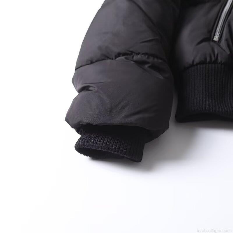 Women's Cotton-Padded Jacket Thick Ribbed Collar Zipper Padded Coat Casual Warm Winter Outerwear Women Fashion Quilted Jacket