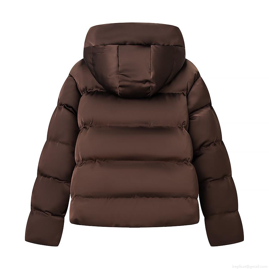 Women's Hooded Puffer Jacket Short Quilted Padded Coat Warm Windproof Winter Outwear Coffee Brown Full Zip Fashion Streetwear Casual Puffer Jacket