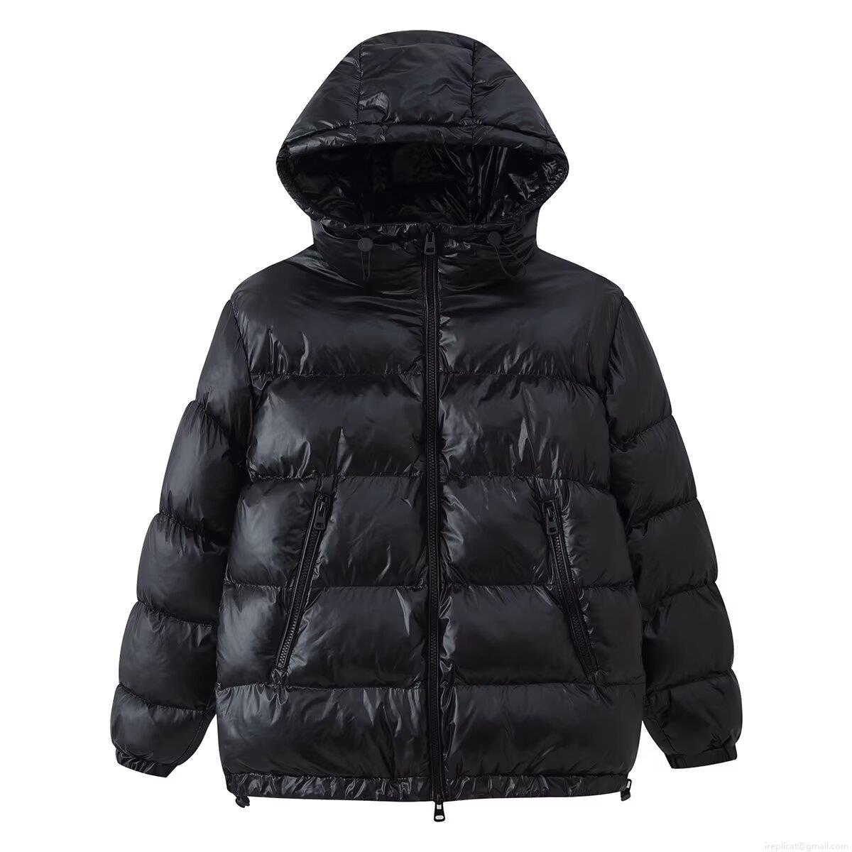 Women's Shiny Hooded Puffer Jacket Winter Warm Windproof Cotton Padded Coat Streetwear Loose Outerwear With Pockets For Ladies
