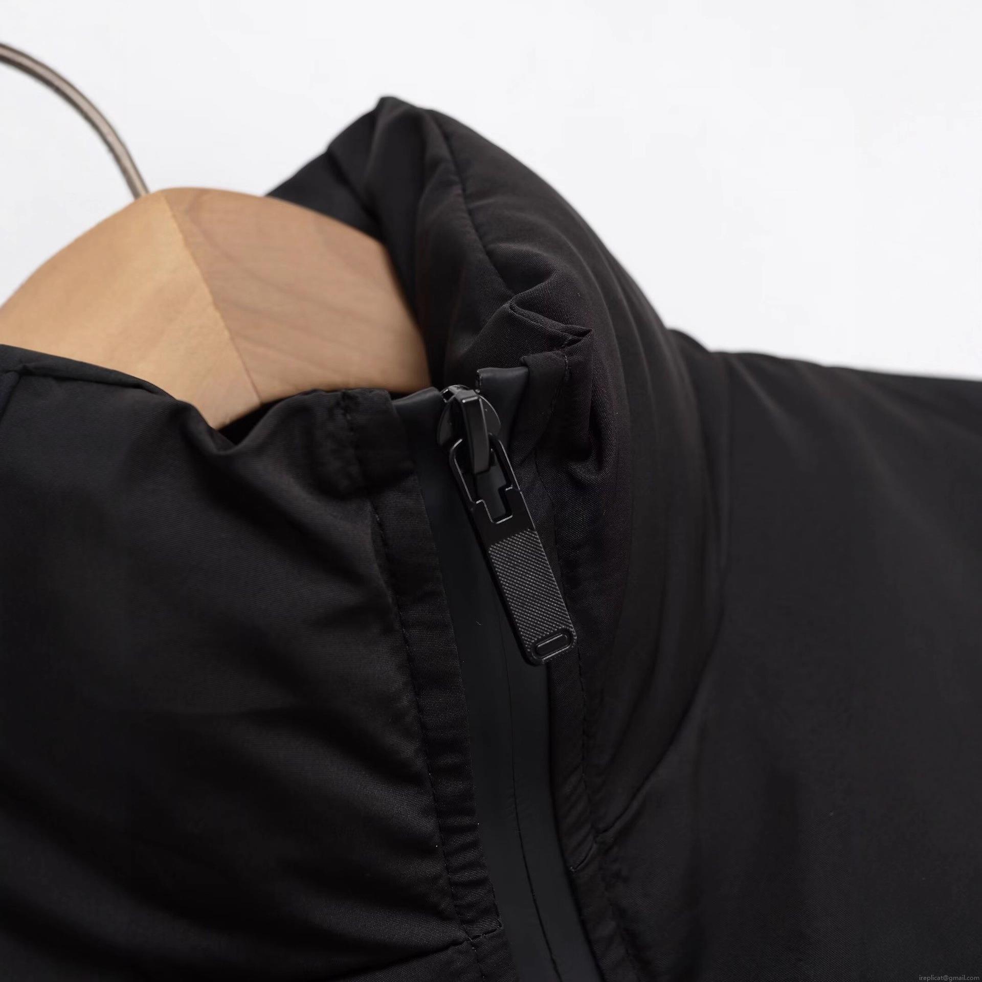 Women's Cropped Puffer Jacket Stand Collar Long Sleeve Quilted Cotton-padded Outerwear Loose Polyester Zipper Coat Streetwear Autumn Winter
