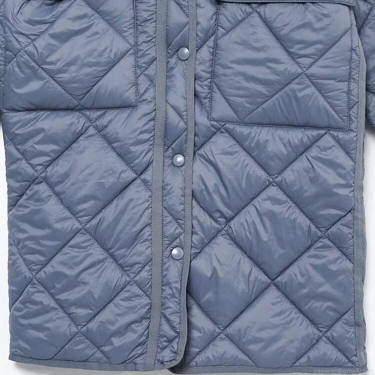Women's Fashion Long Hooded Quilted Padded Jacket 100% Polyester Diamond Quilt Warm Winter Coat Casual Loose Outerwear With Pockets For Women
