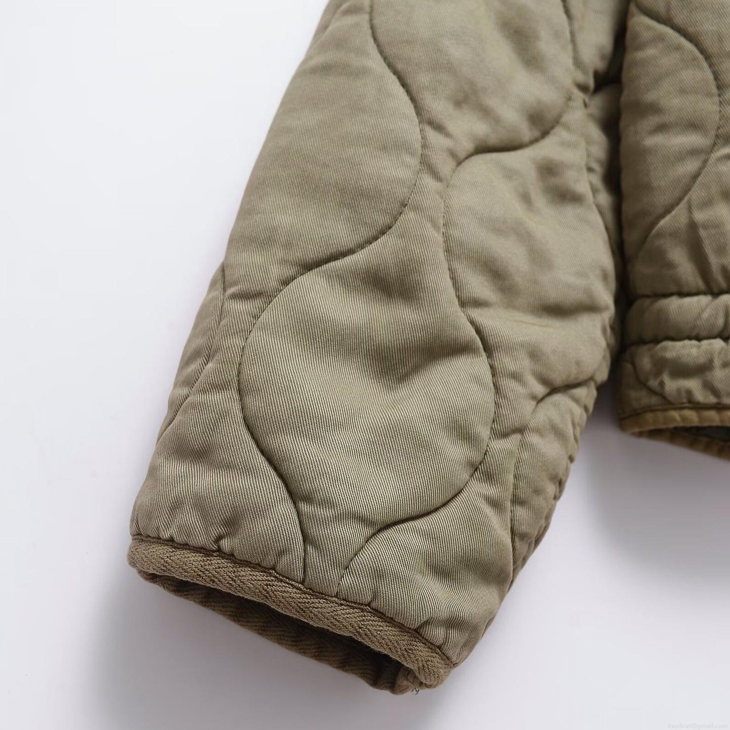Women's Winter Casual Quilted Padded Jacket Stand Collar Zip Up Short Coat With Pockets Solid Color Polyester Tencel Warm Outwear