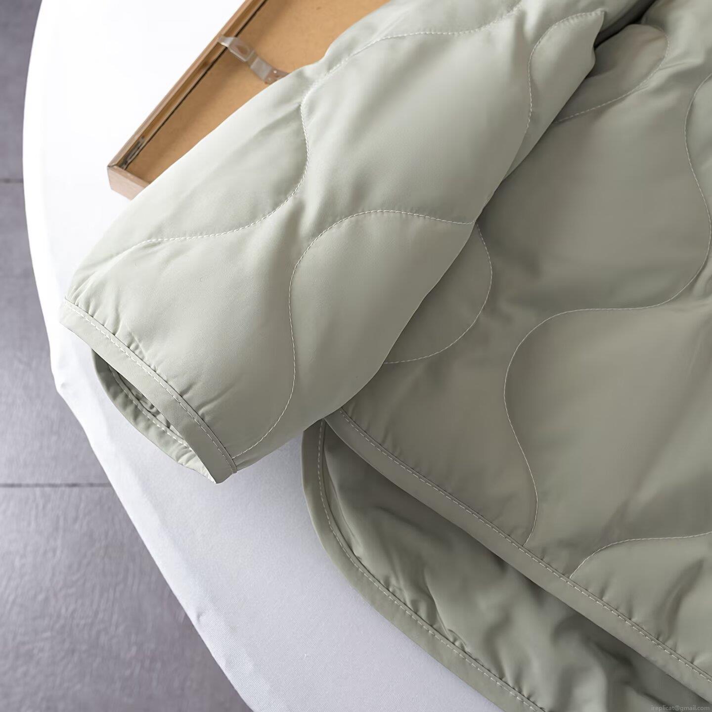 Women's Lightweight Quilted Jacket Diamond Gourd Pattern Cotton Padded Coat Casual Loose Long Sleeve Single Breasted Outwear For Autumn Winter