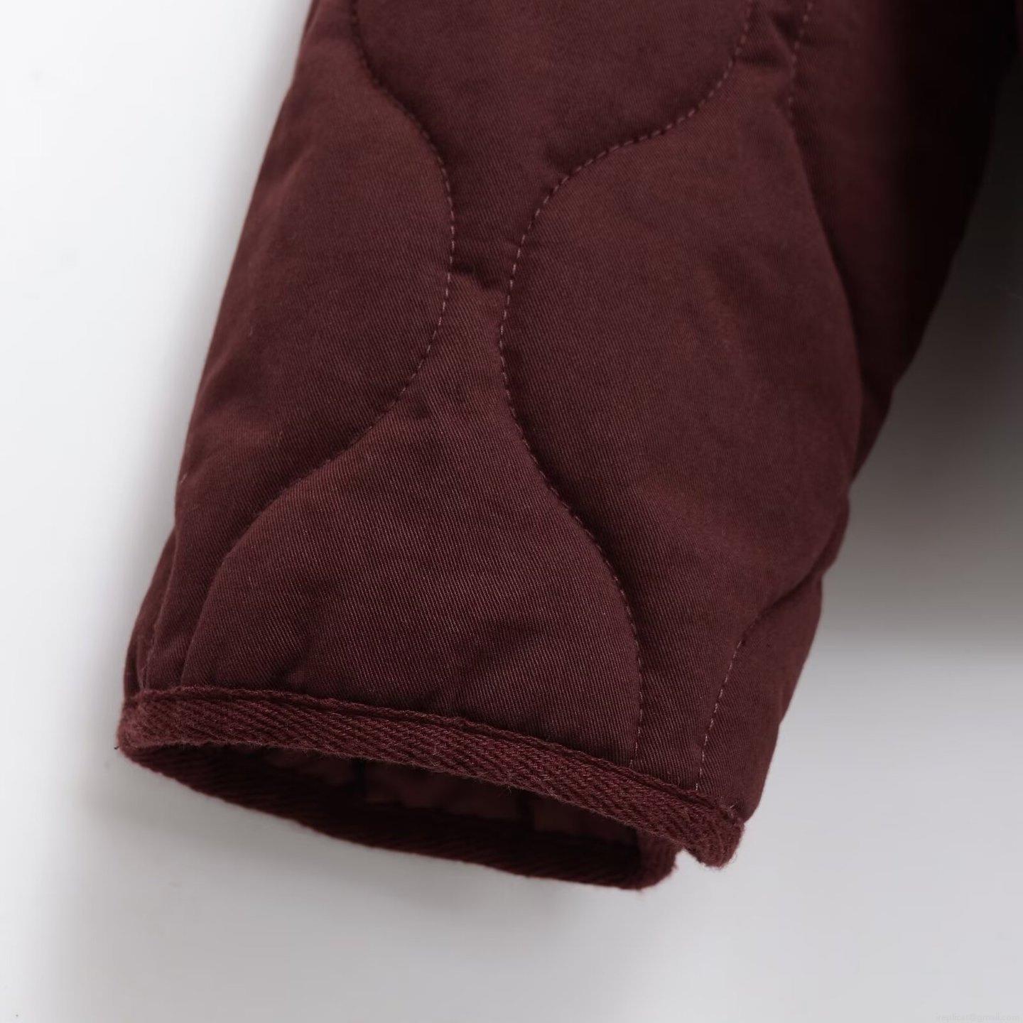 Women's Winter Fashion Quilted Puffer Jacket Solid Color Warm Cotton Padded Coat With Pockets Stand Collar Casual Loose Outerwear For Ladies Daily Wear
