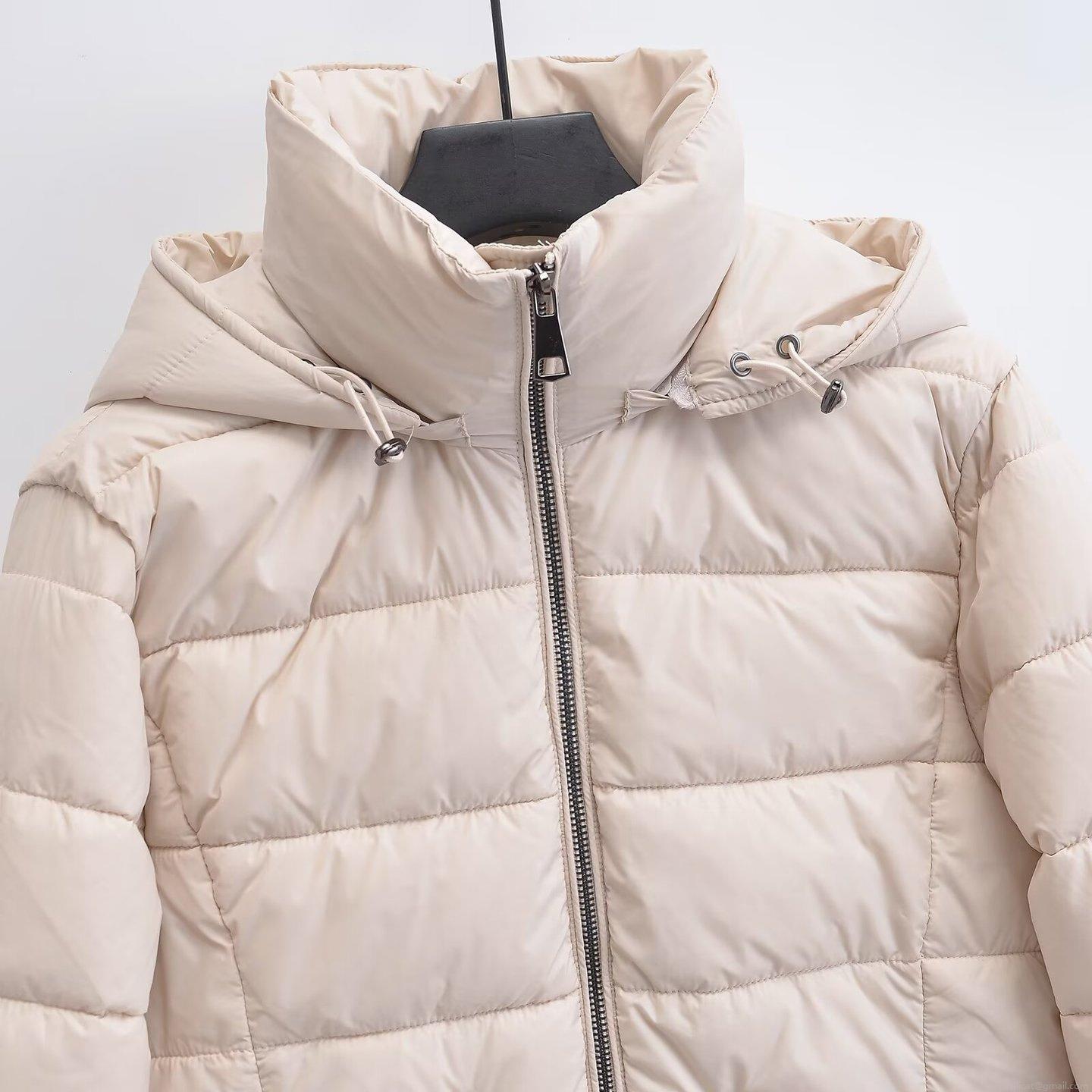Women's Fashion Casual Quilted Hooded Padded Jacket Short Solid Color Winter Warm Cotton Outerwear For Women Daily Wear Lightweight Windproof Coat
