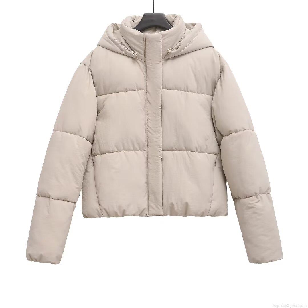 Women's Thickened Windproof Puffer Jacket Hooded Warm Short Cotton Padded Coat For Winter Outdoor Daily Casual Outerwear