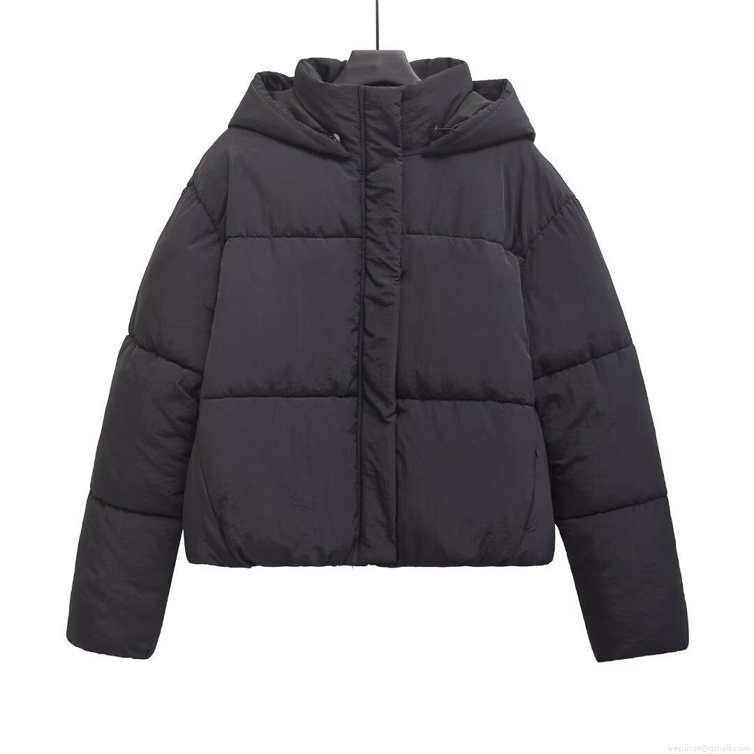 Women's Thickened Windproof Puffer Jacket Hooded Warm Short Cotton Padded Coat For Winter Outdoor Daily Casual Outerwear