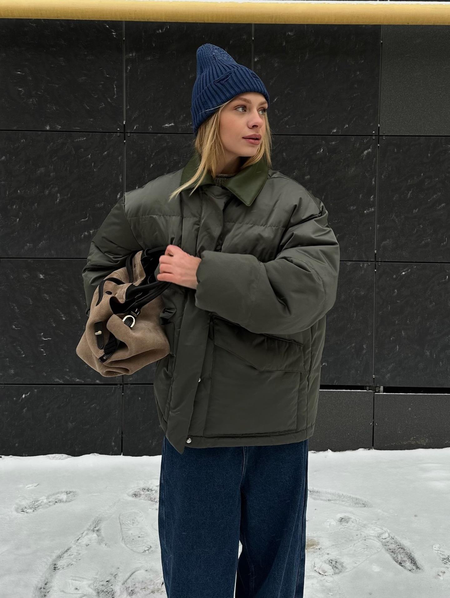 Women Winter Cotton Padded Jacket Loose Oversized Faux Leather Collar Puffer Coat Thicken Warm Streetwear Outdoor Casual Lady Outerwear